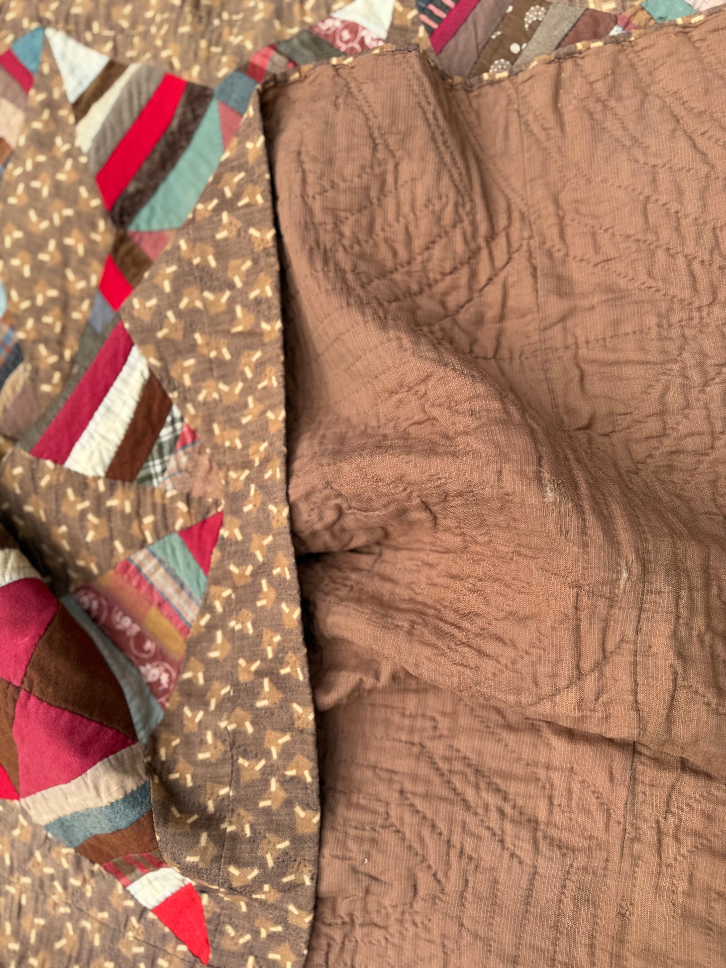 Antique Rocky Road to Kansas Quilt