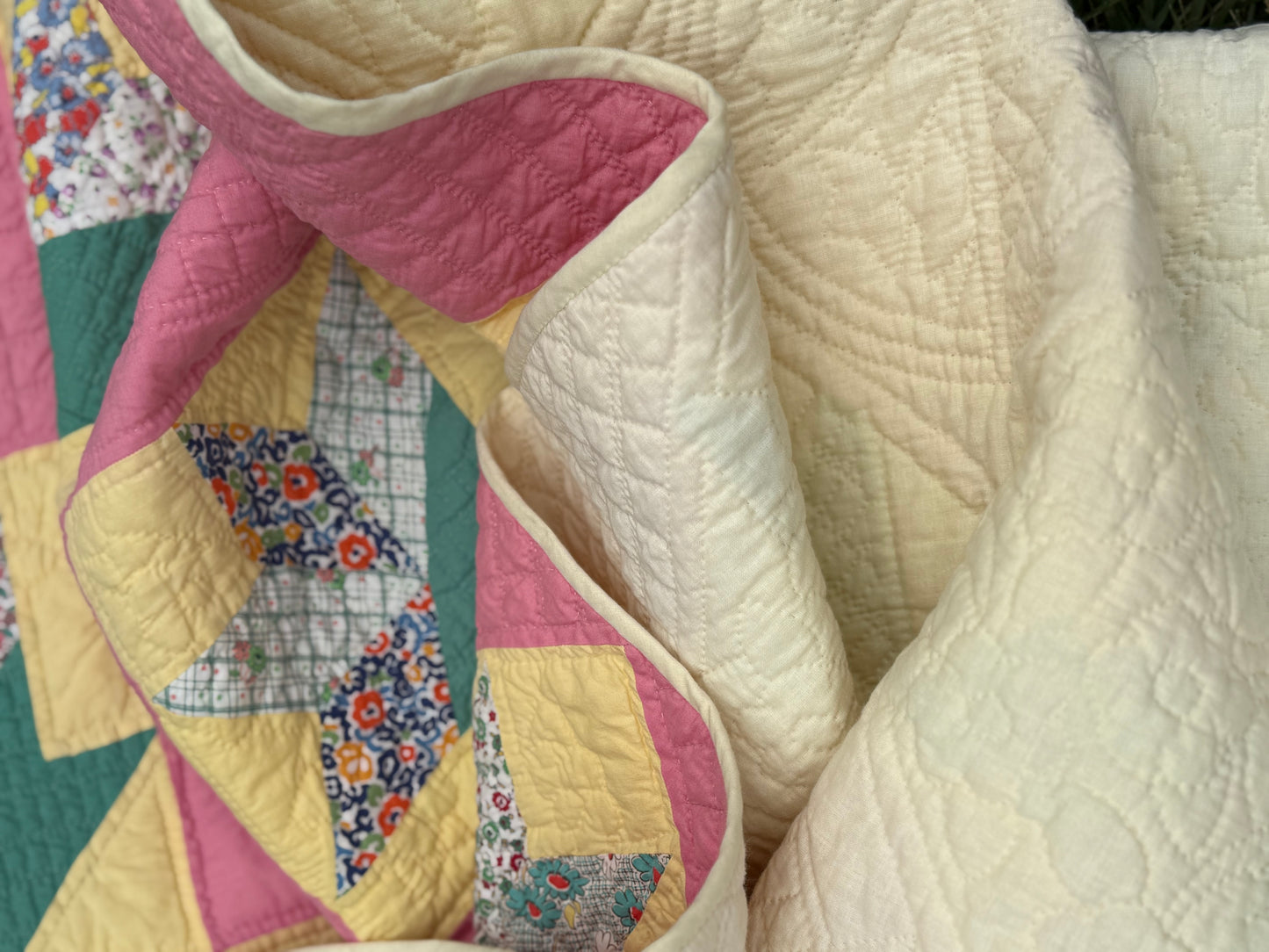 Vintage Cactus Basket Quilt