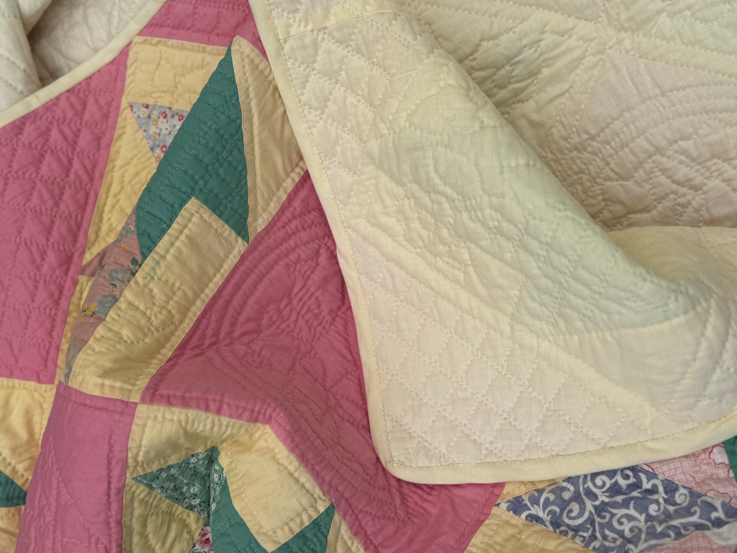 Vintage Cactus Basket Quilt