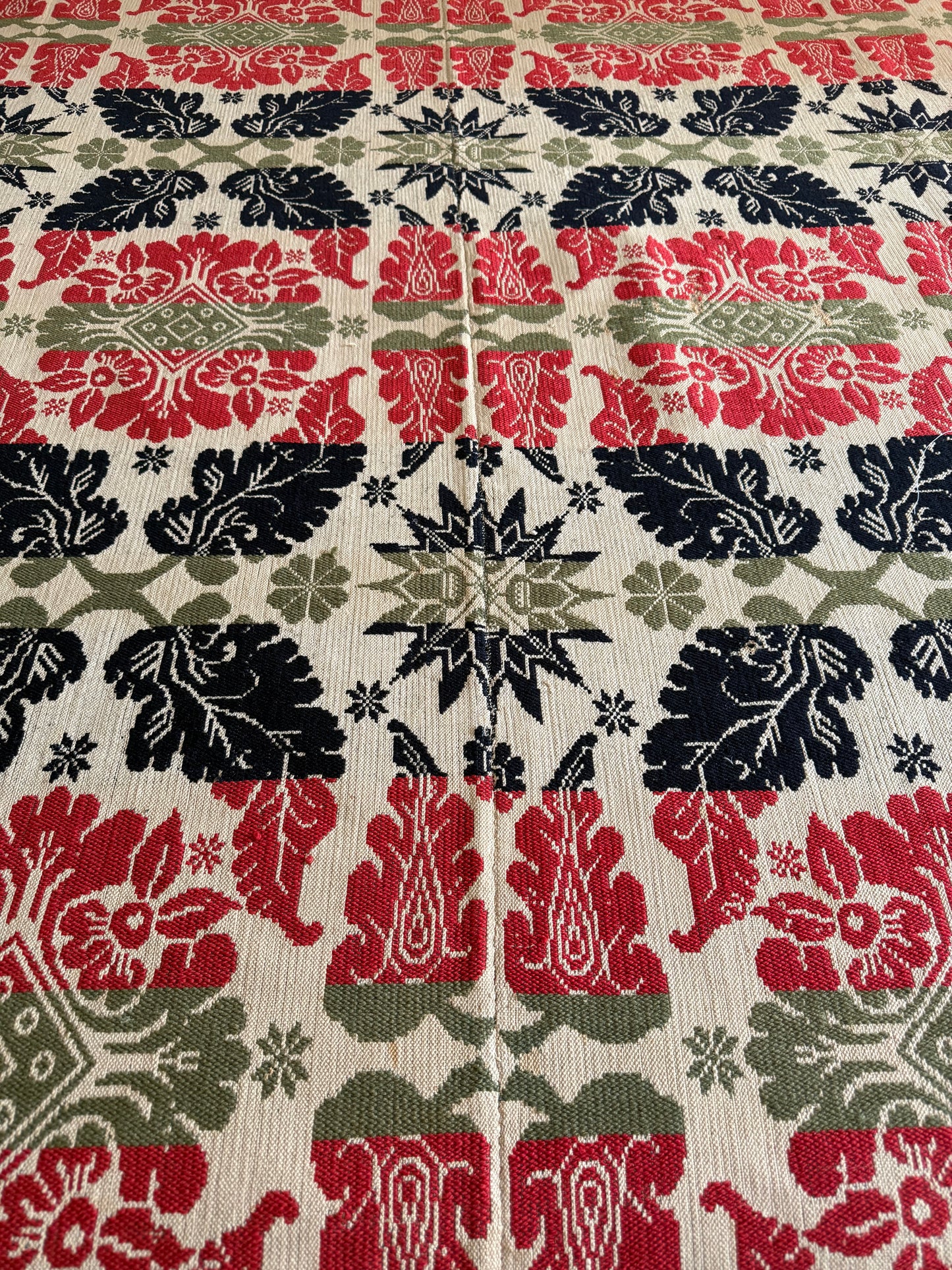Antique John Kaufman Coverlet