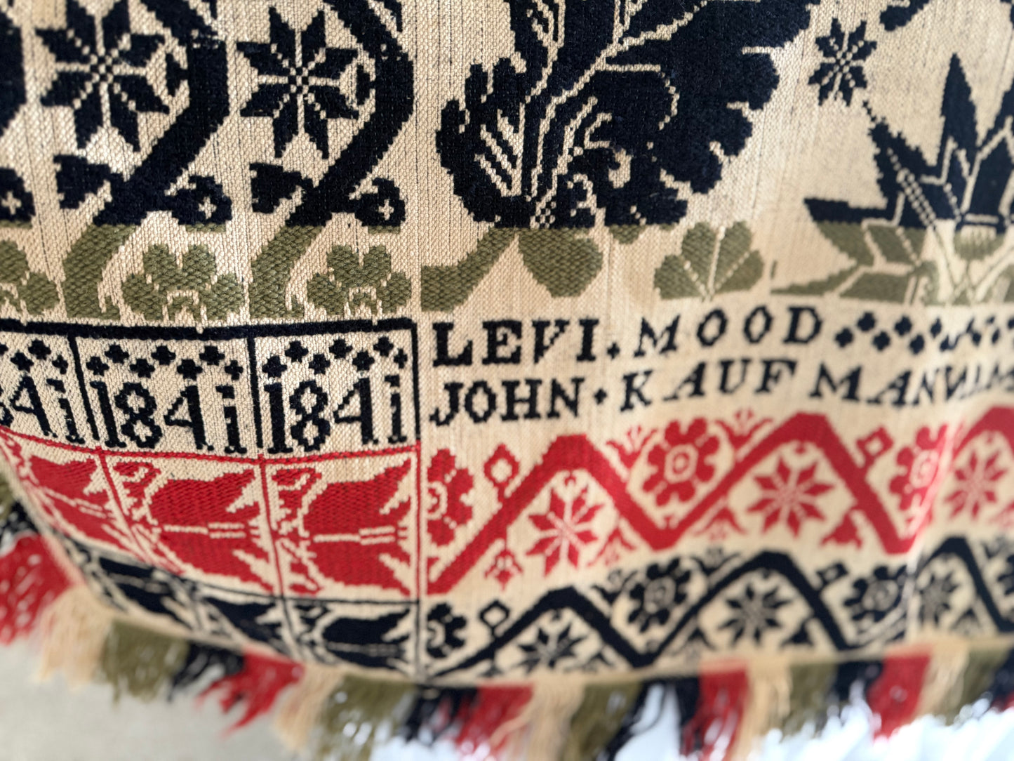 Antique John Kaufman Coverlet