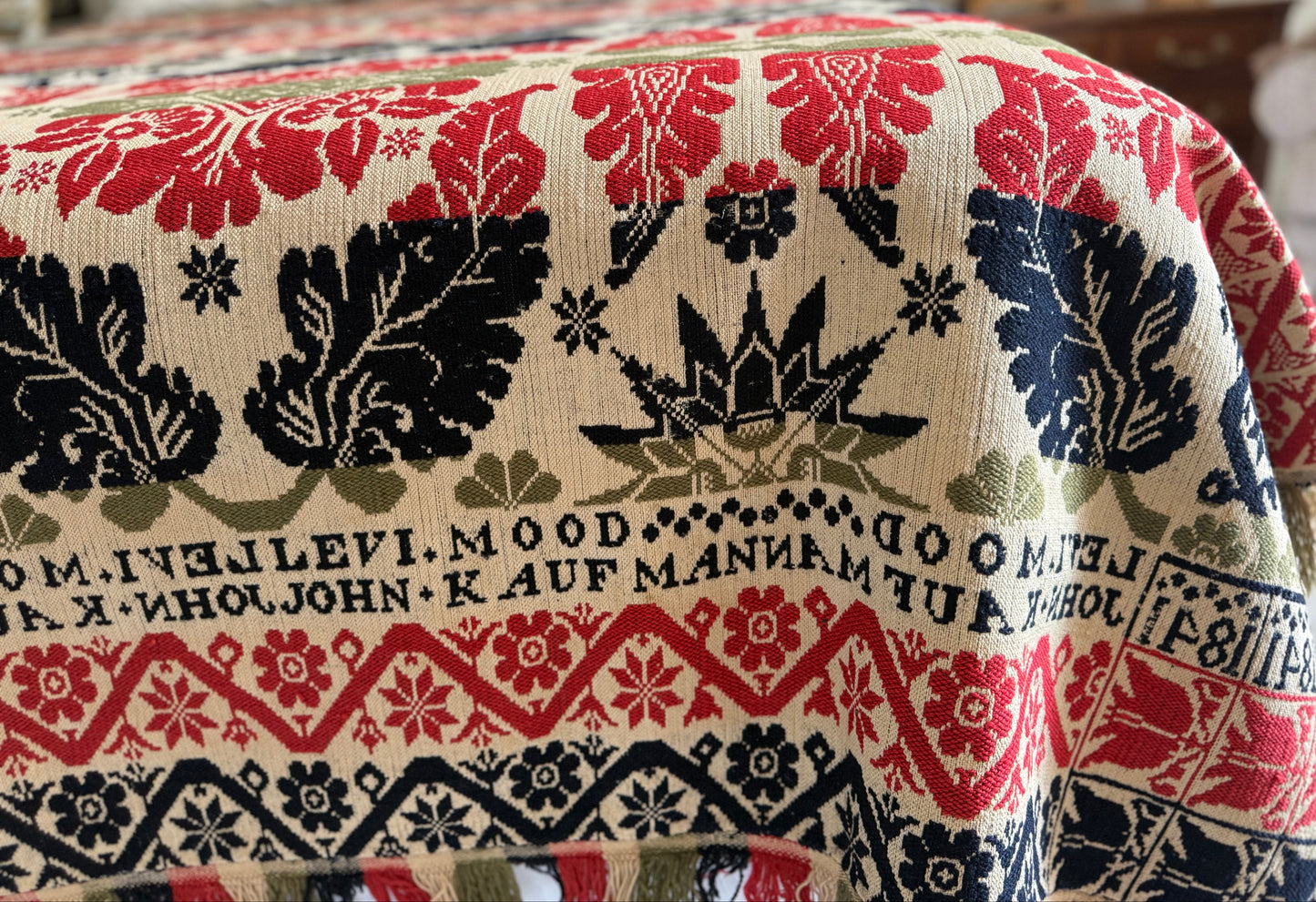 Antique John Kaufman Coverlet