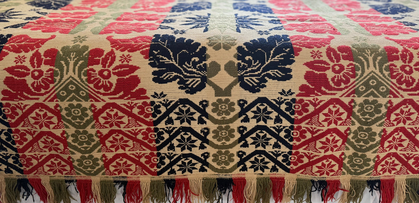 Antique John Kaufman Coverlet
