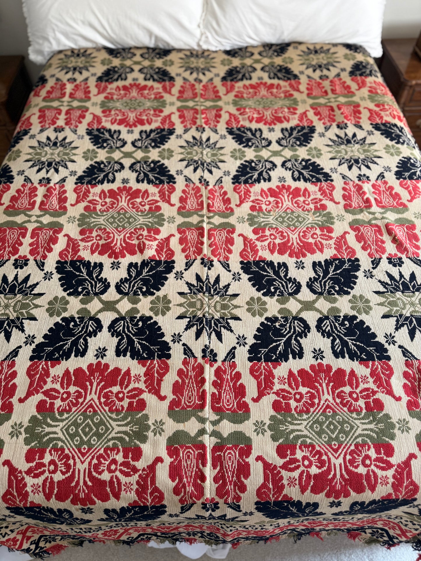 Antique John Kaufman Coverlet