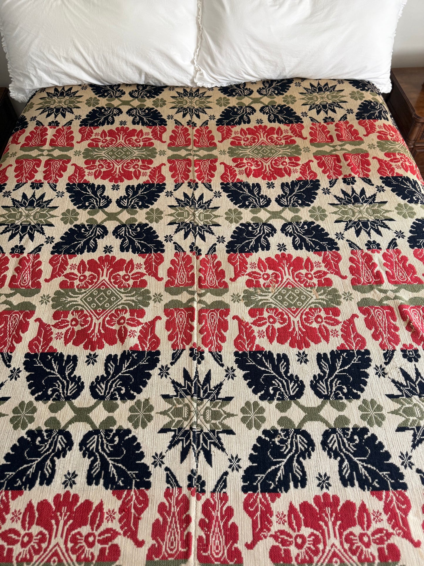 Antique John Kaufman Coverlet
