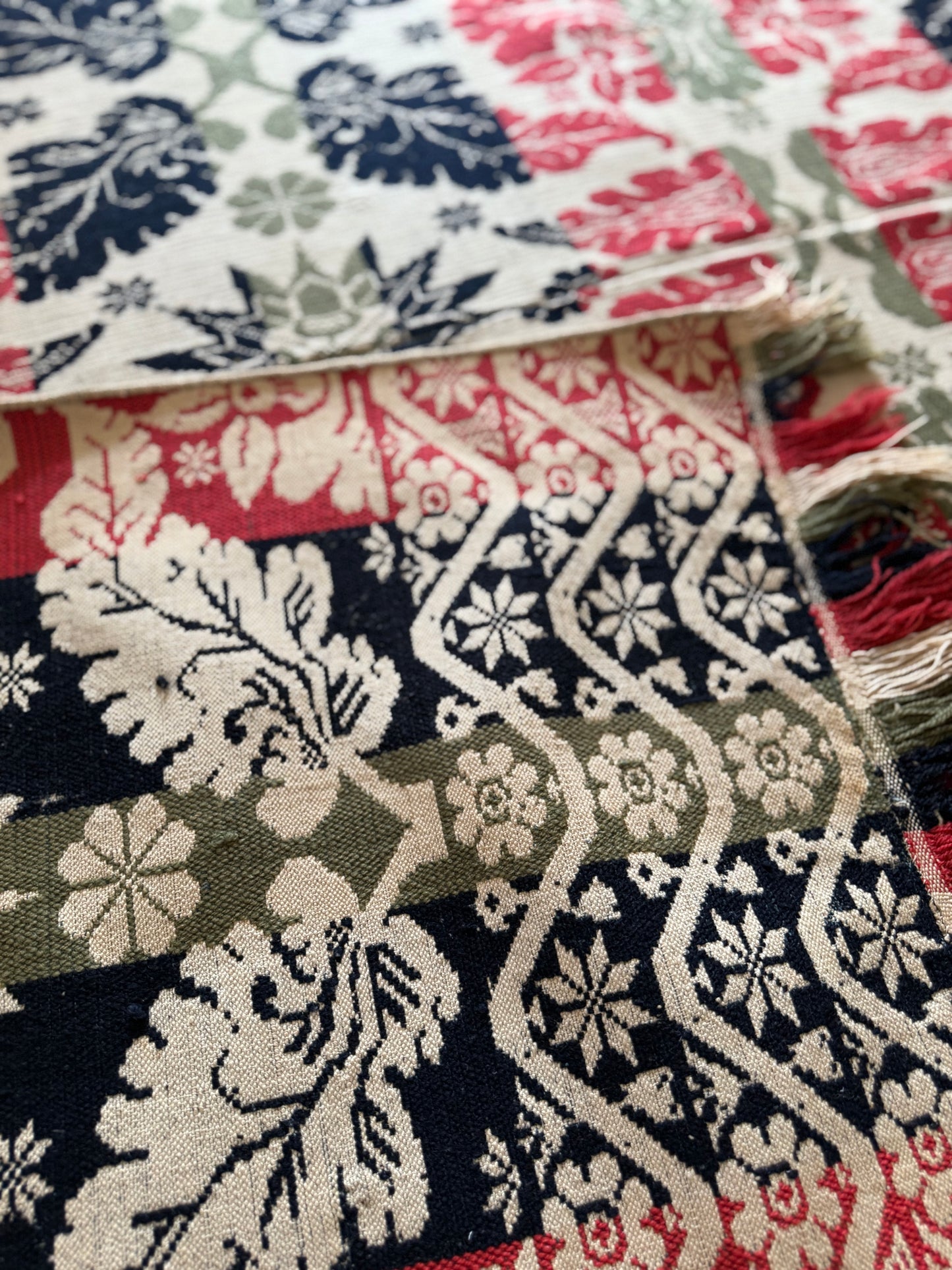 Antique John Kaufman Coverlet