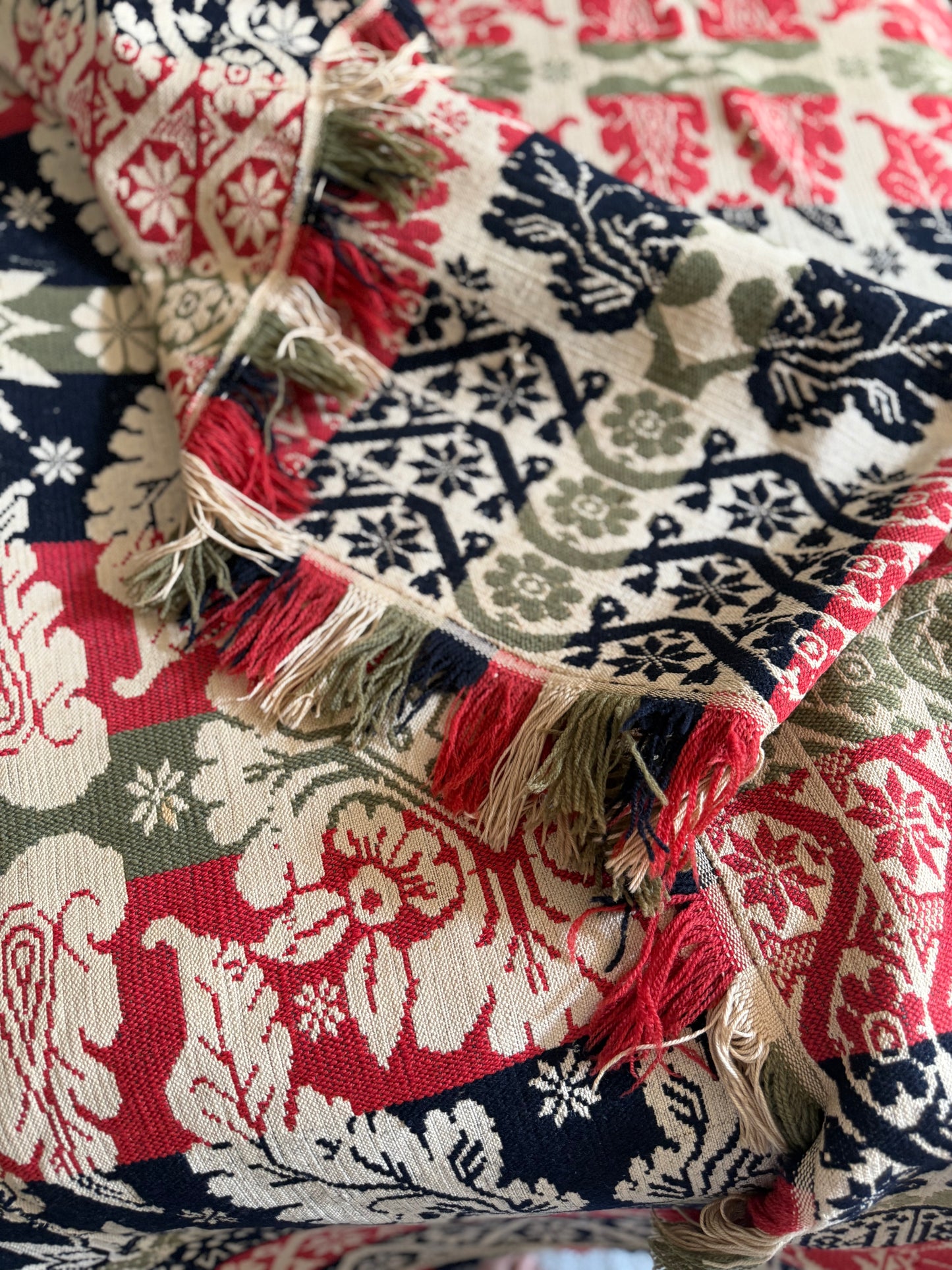 Antique John Kaufman Coverlet