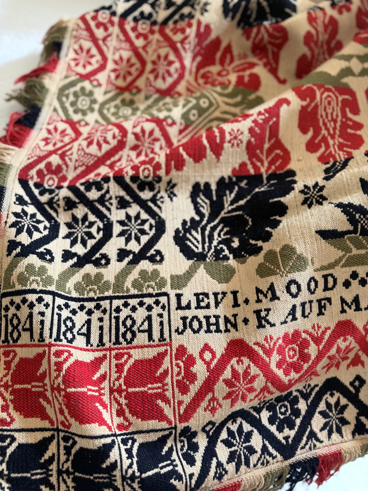 Antique John Kaufman Coverlet