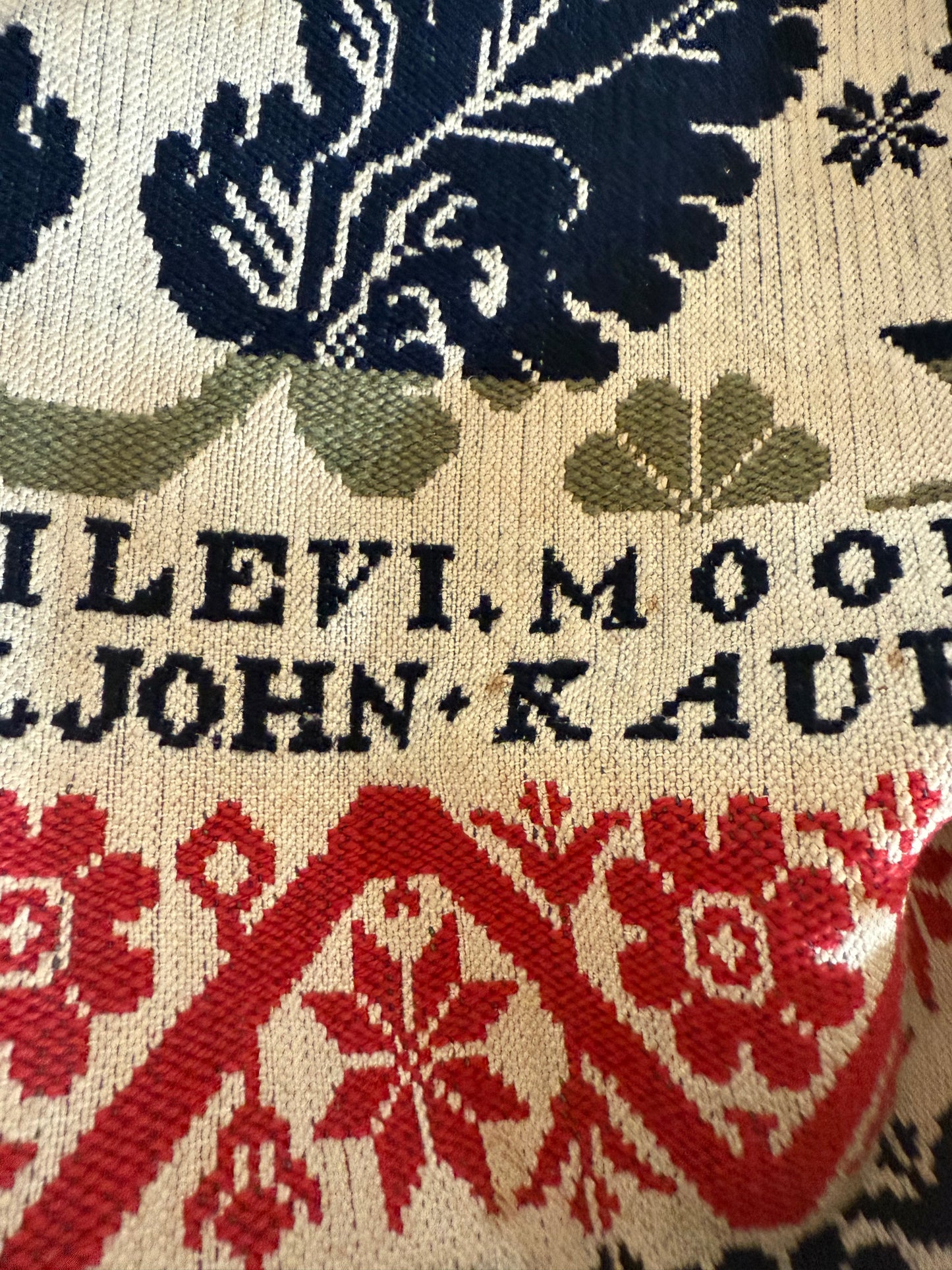 Antique John Kaufman Coverlet