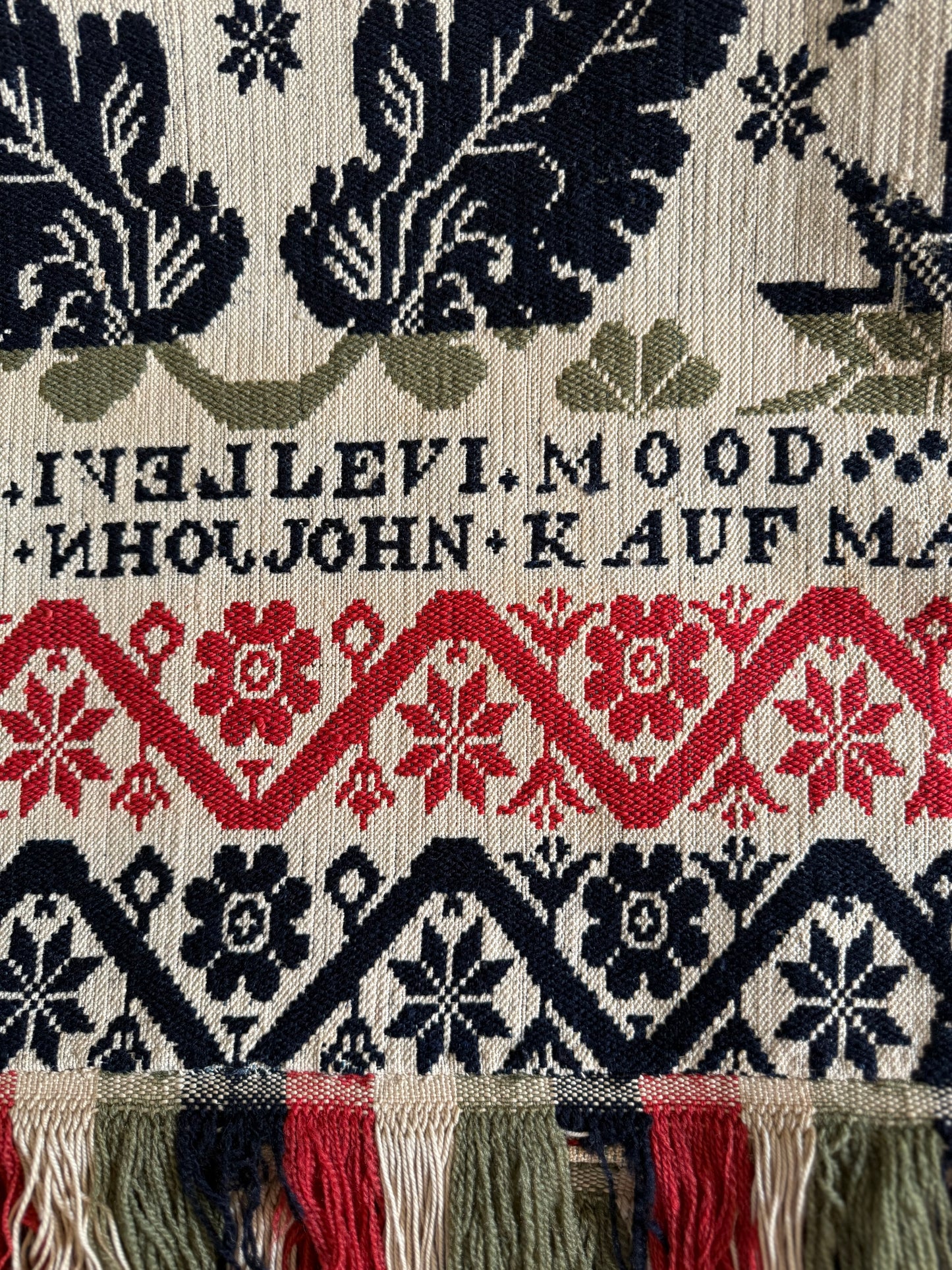 Antique John Kaufman Coverlet