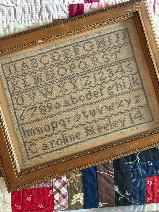 Antique Cross Stitch Sampler