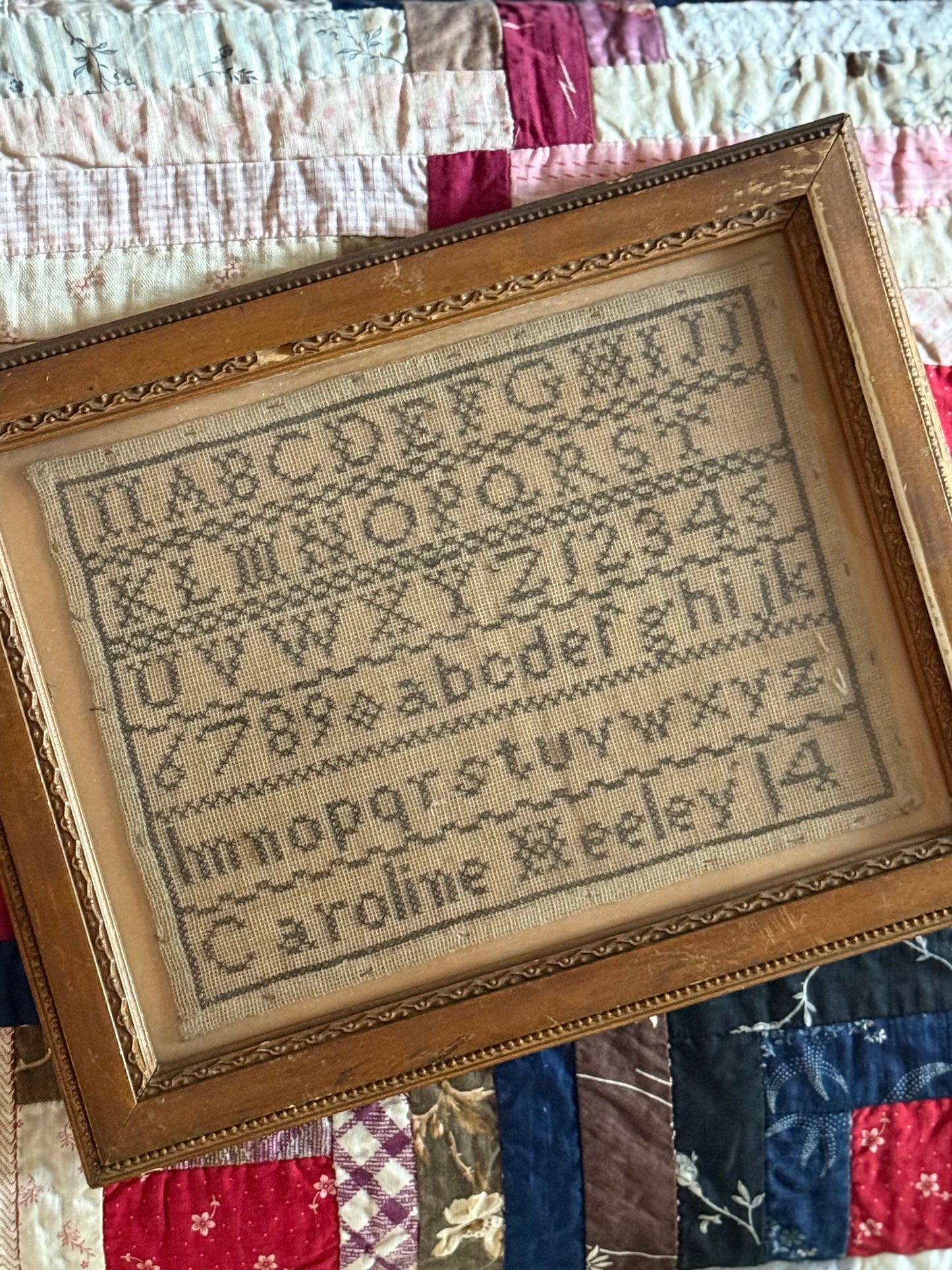 Antique Cross Stitch Sampler