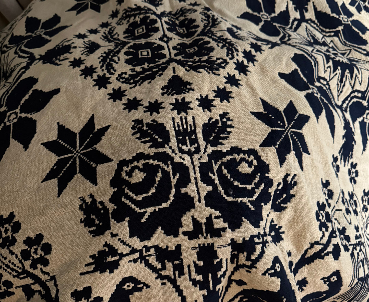 Antique 1839 Hand Woven Coverlet