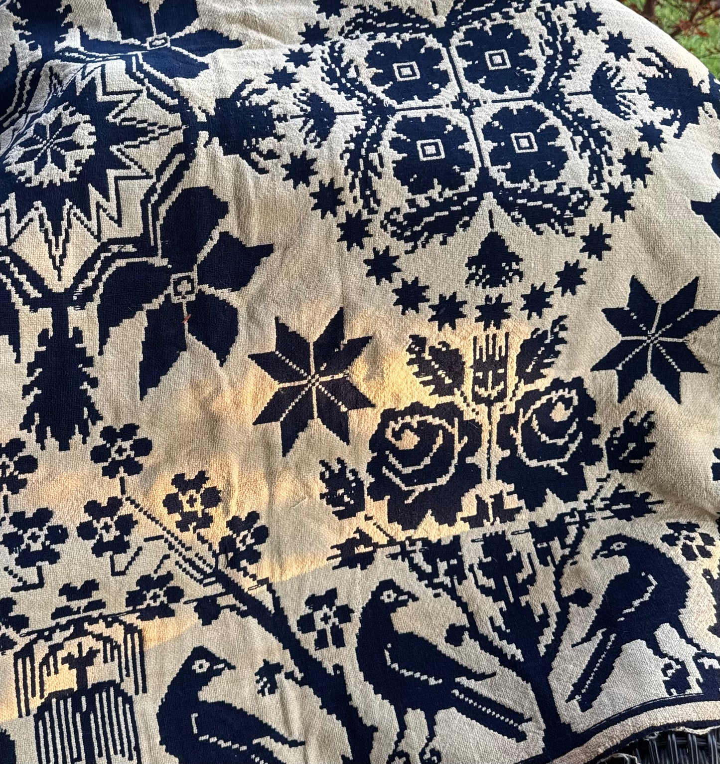 Antique 1839 Hand Woven Coverlet