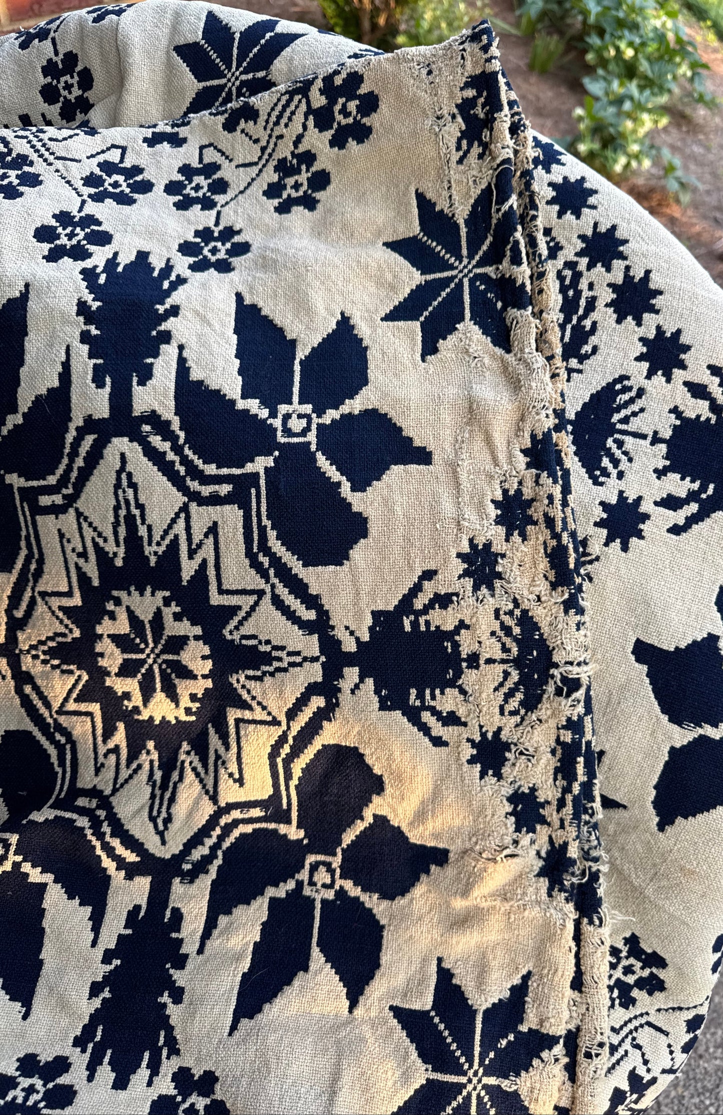 Antique 1839 Hand Woven Coverlet