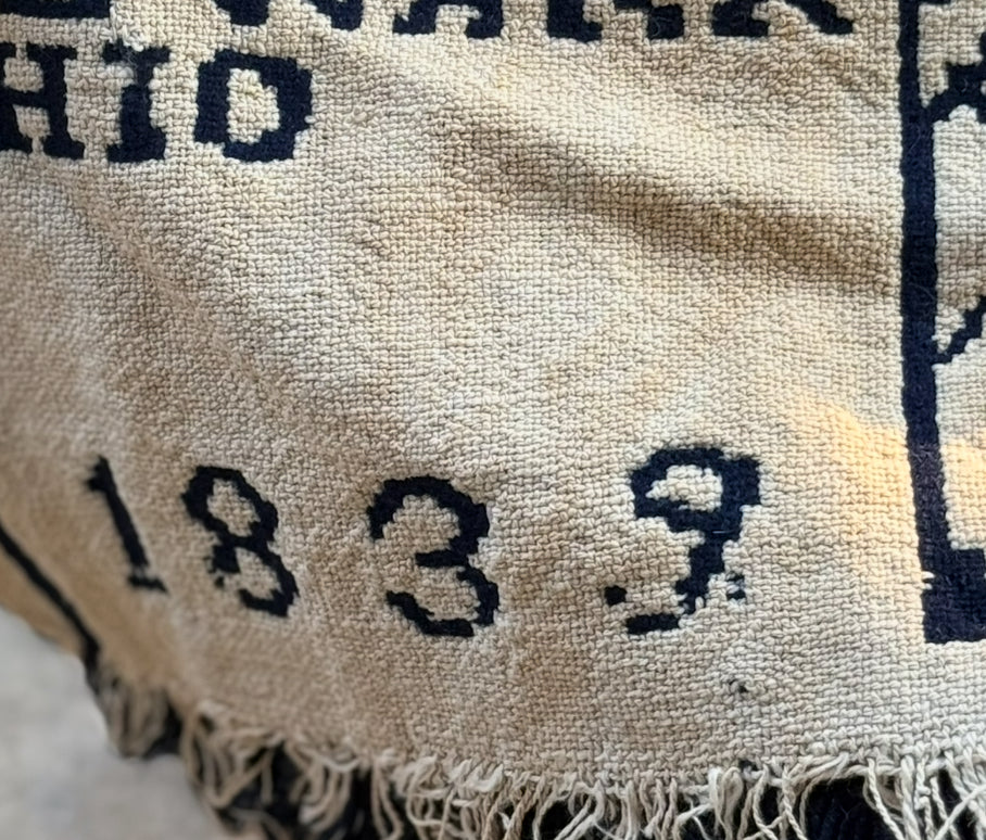 Antique 1839 Hand Woven Coverlet