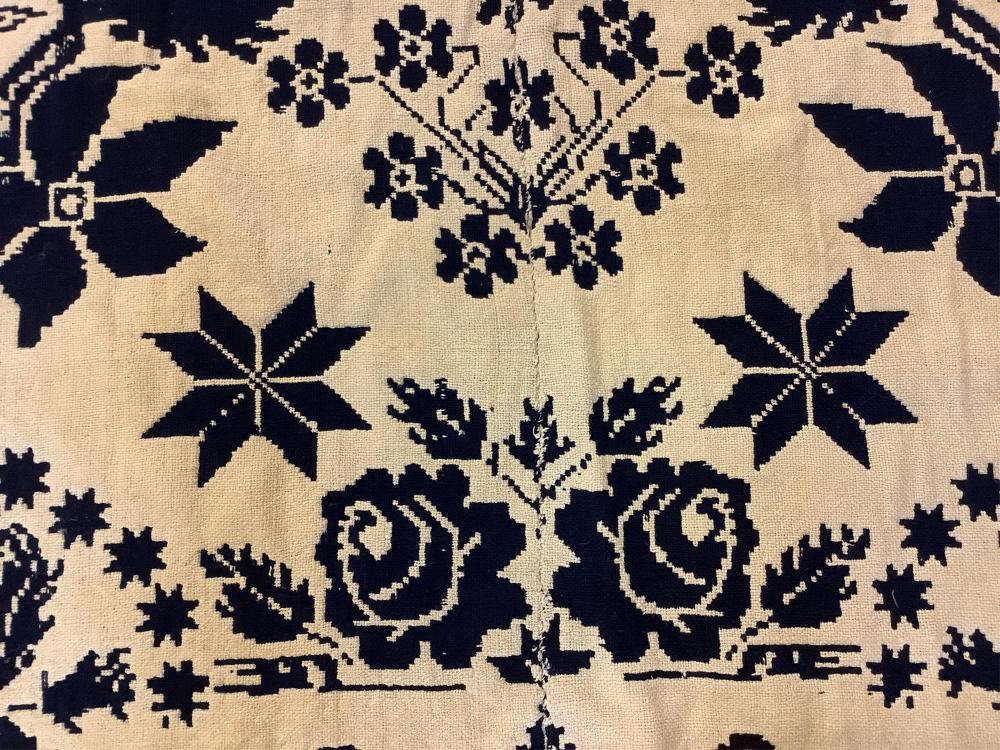 Antique 1839 Hand Woven Coverlet