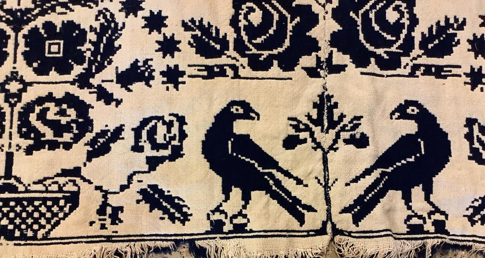 Antique 1839 Hand Woven Coverlet