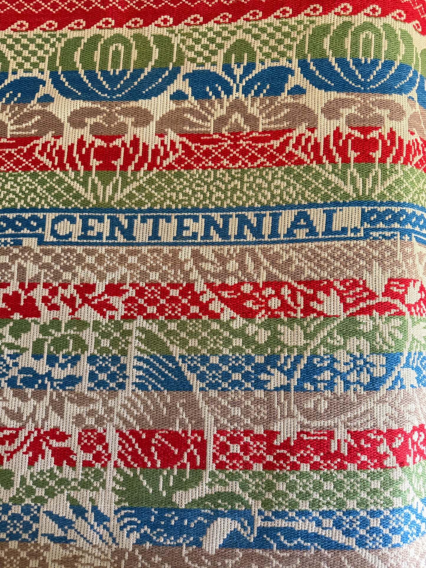 Antique 1876 Centennial Coverlet