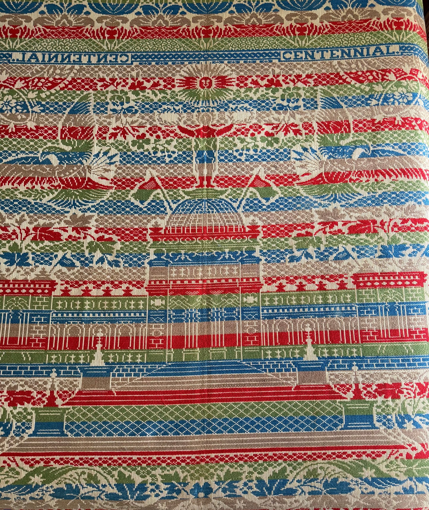 Antique 1876 Centennial Coverlet