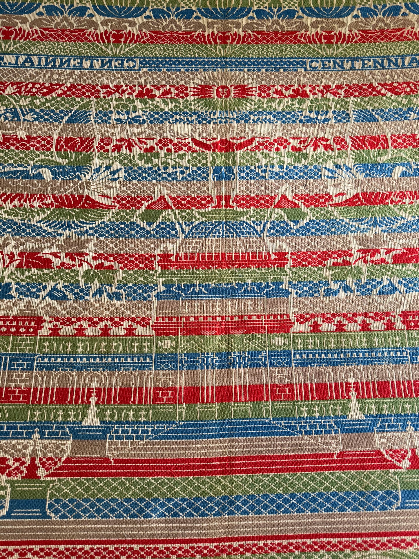Antique 1876 Centennial Coverlet
