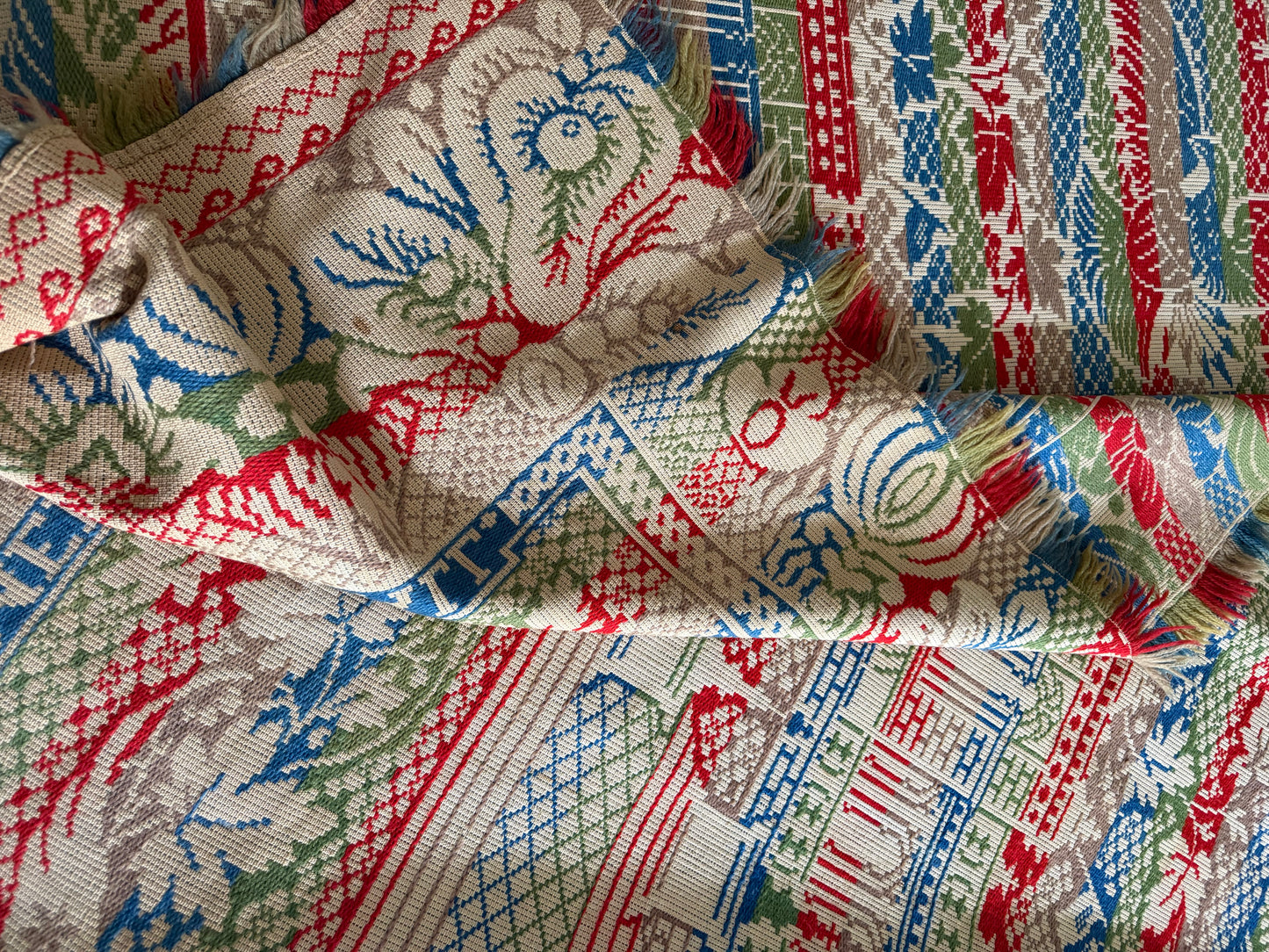 Antique 1876 Centennial Coverlet