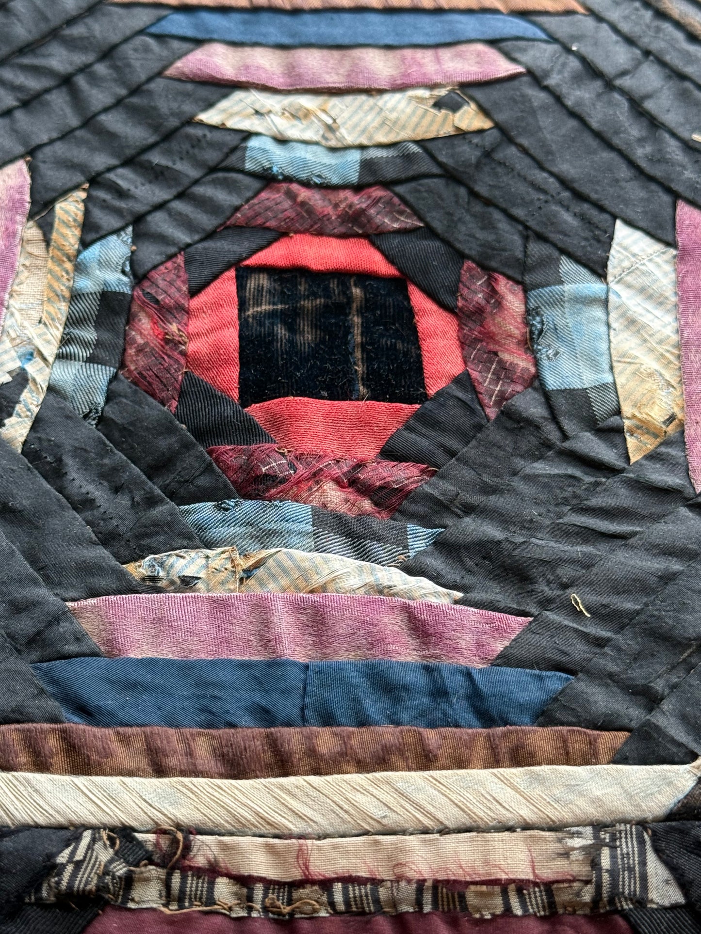 Antique Silk Pineapple Quilt
