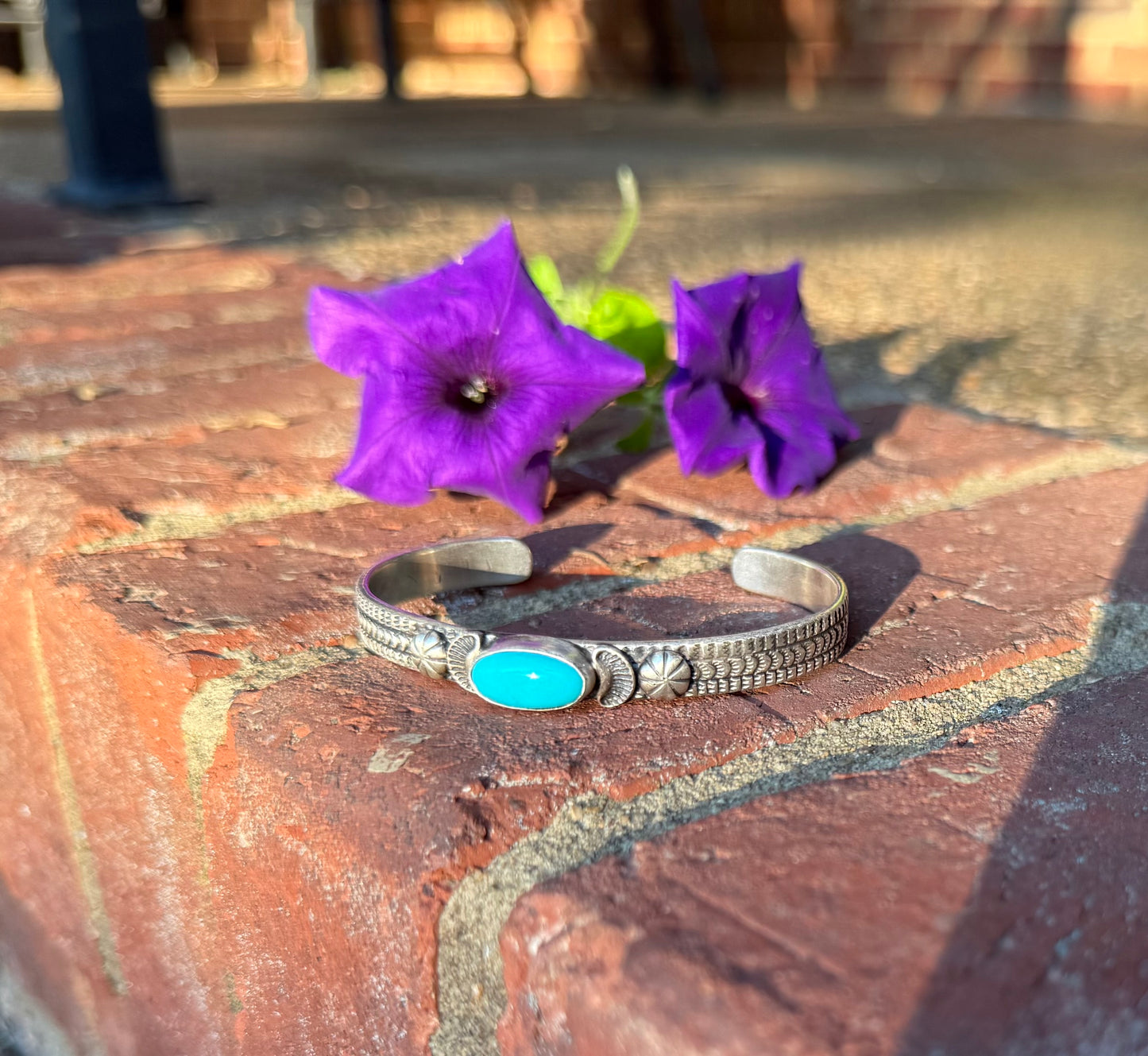 Turquoise Cabochon Cuff Bracelet