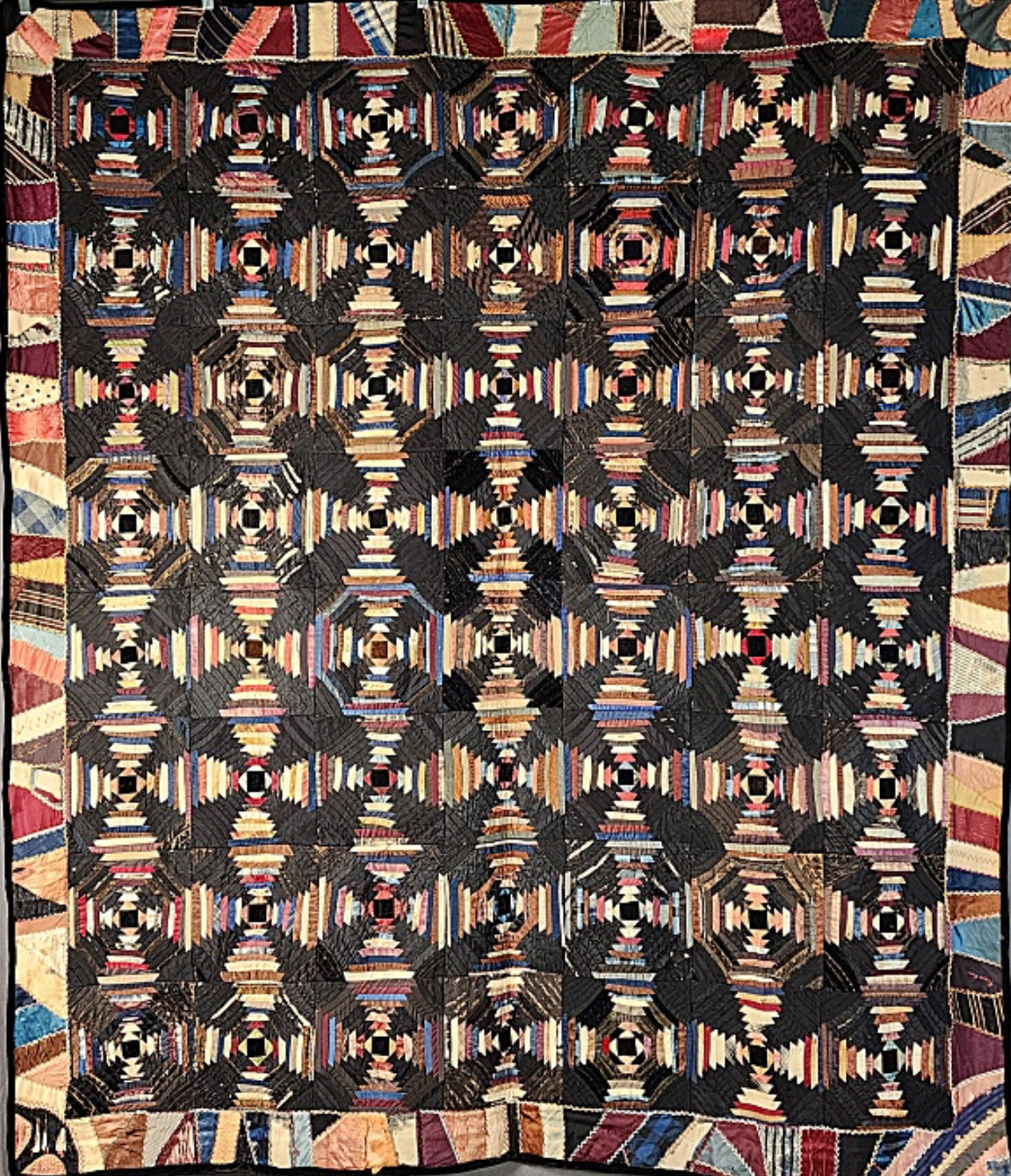 Antique Silk Pineapple Quilt