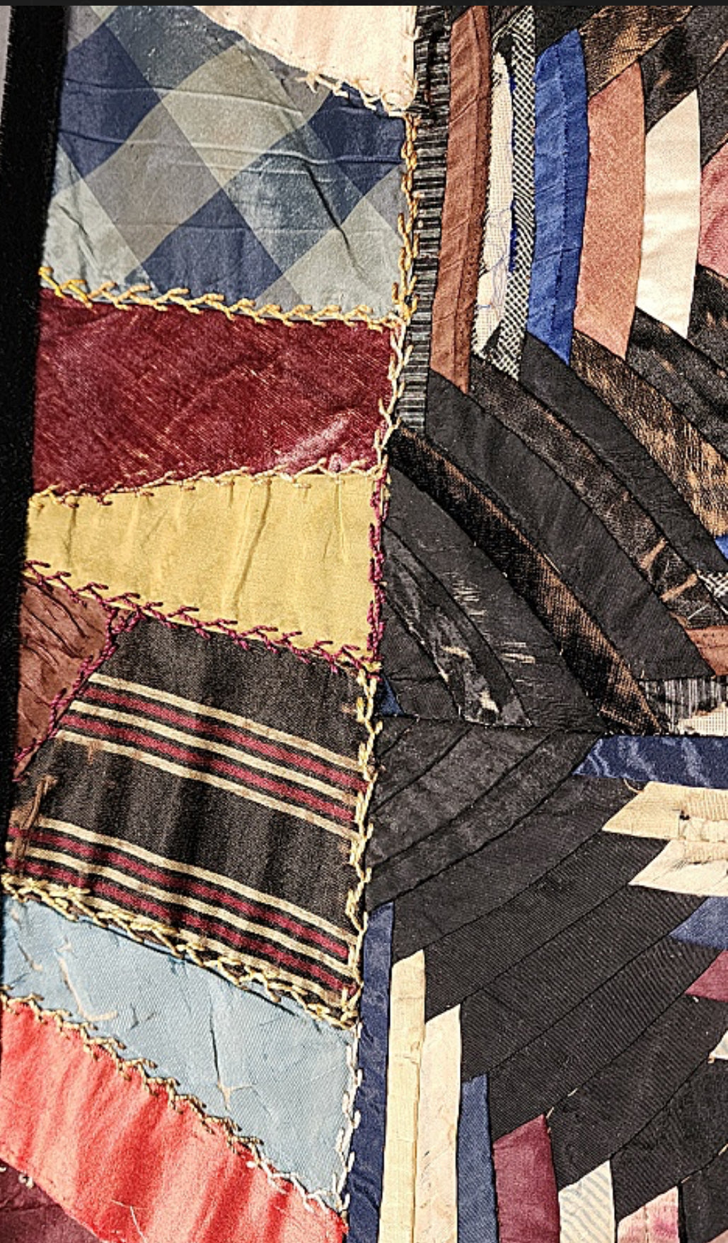 Antique Silk Pineapple Quilt