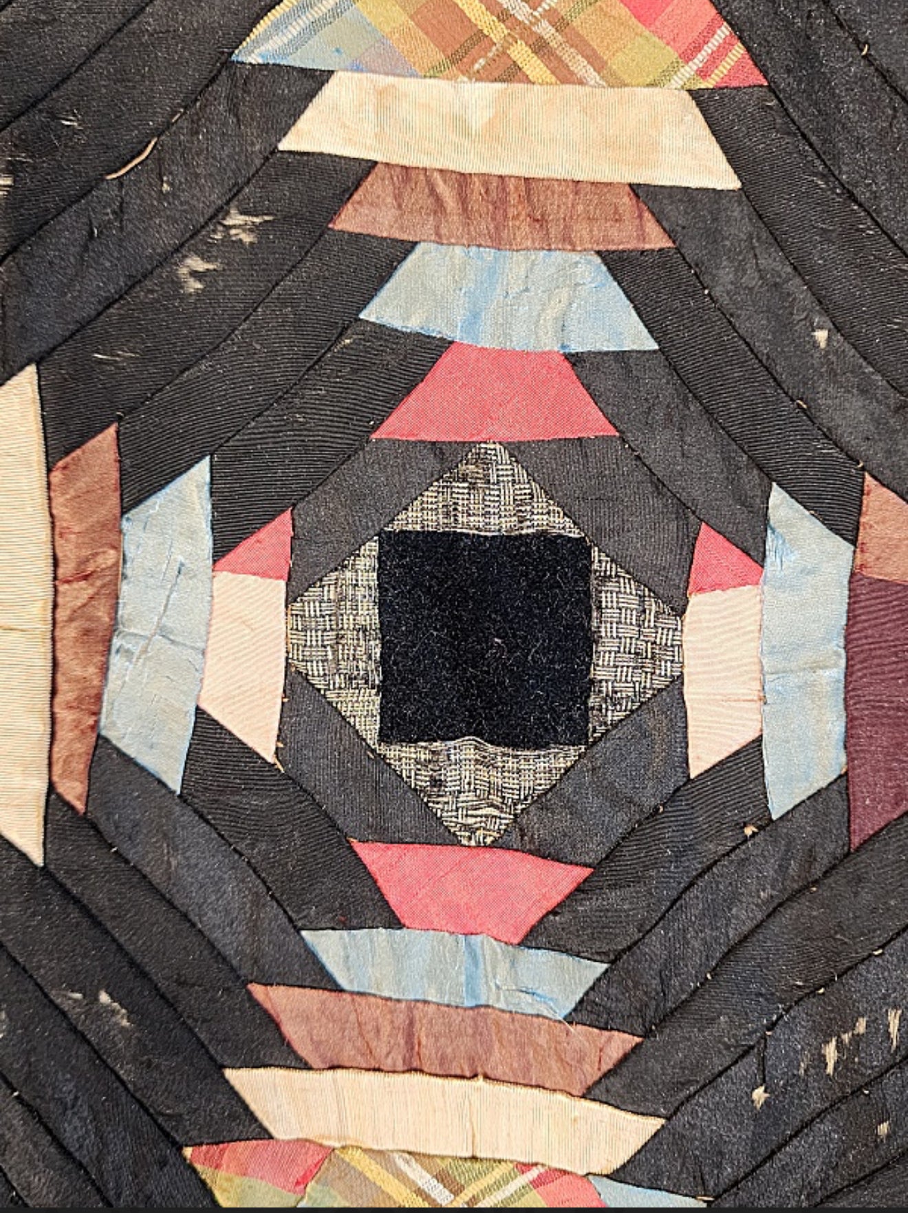 Antique Silk Pineapple Quilt