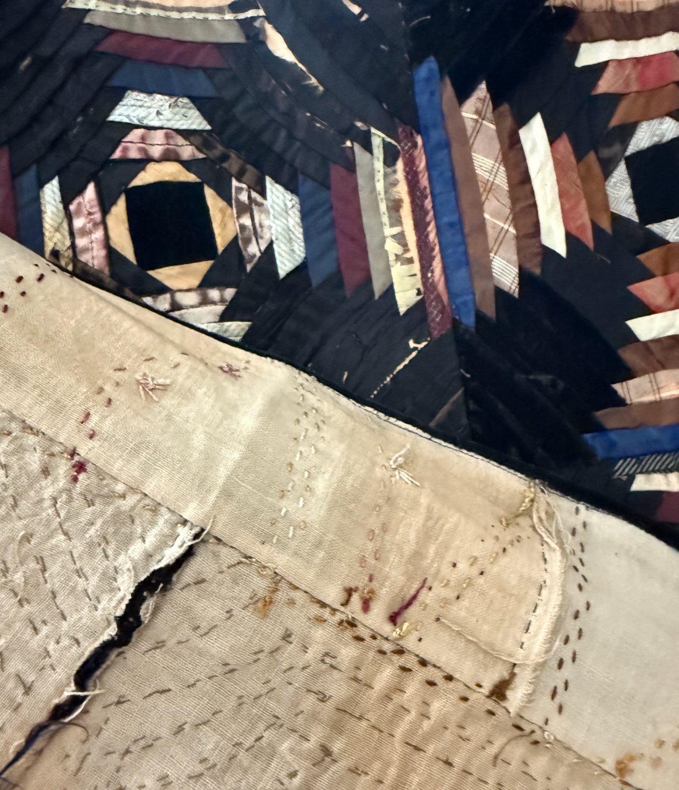 Antique Silk Pineapple Quilt