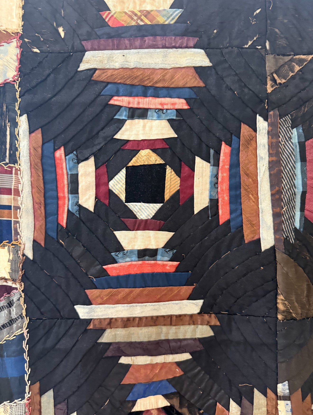 Antique Silk Pineapple Quilt