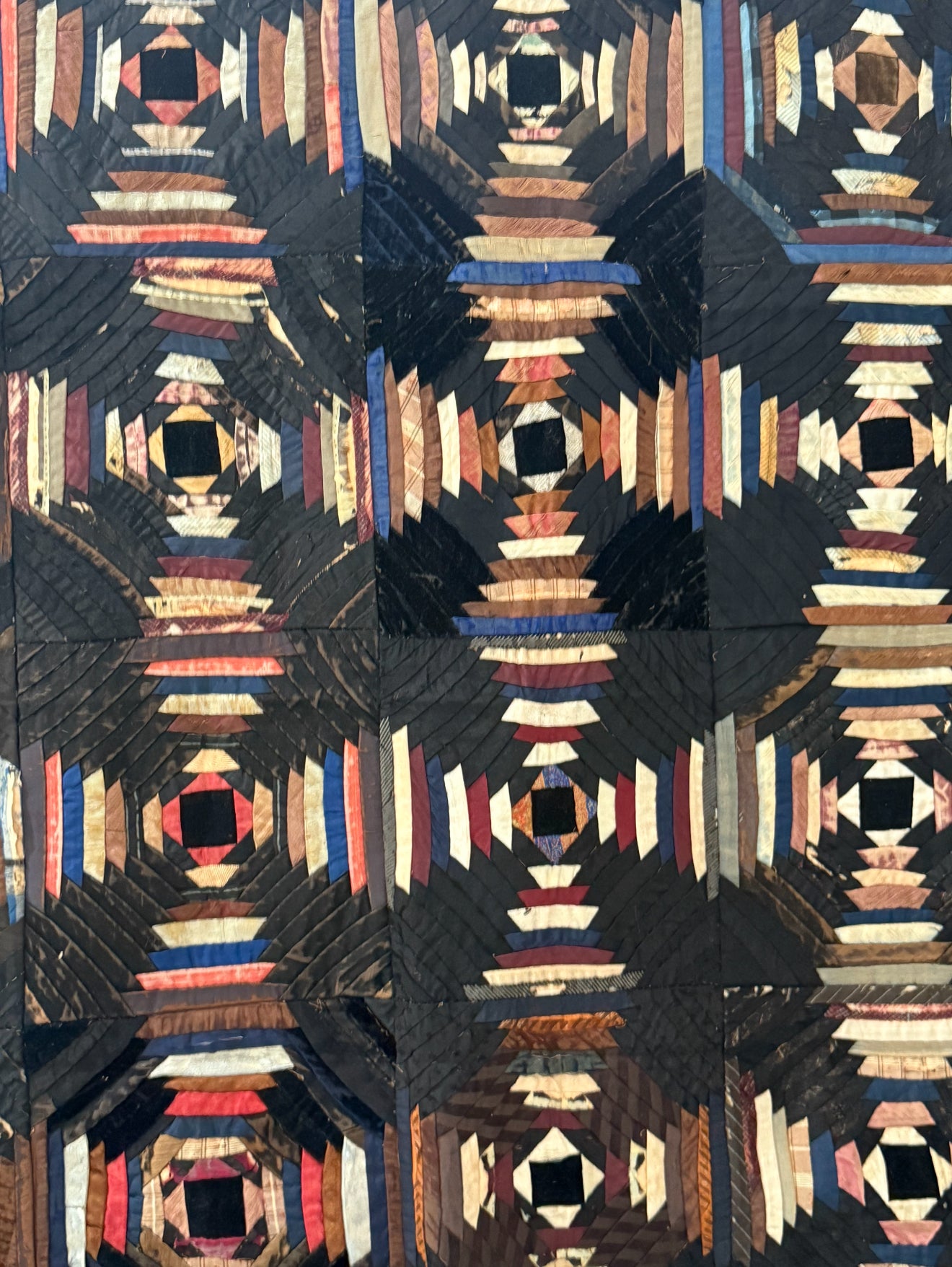 Antique Silk Pineapple Quilt