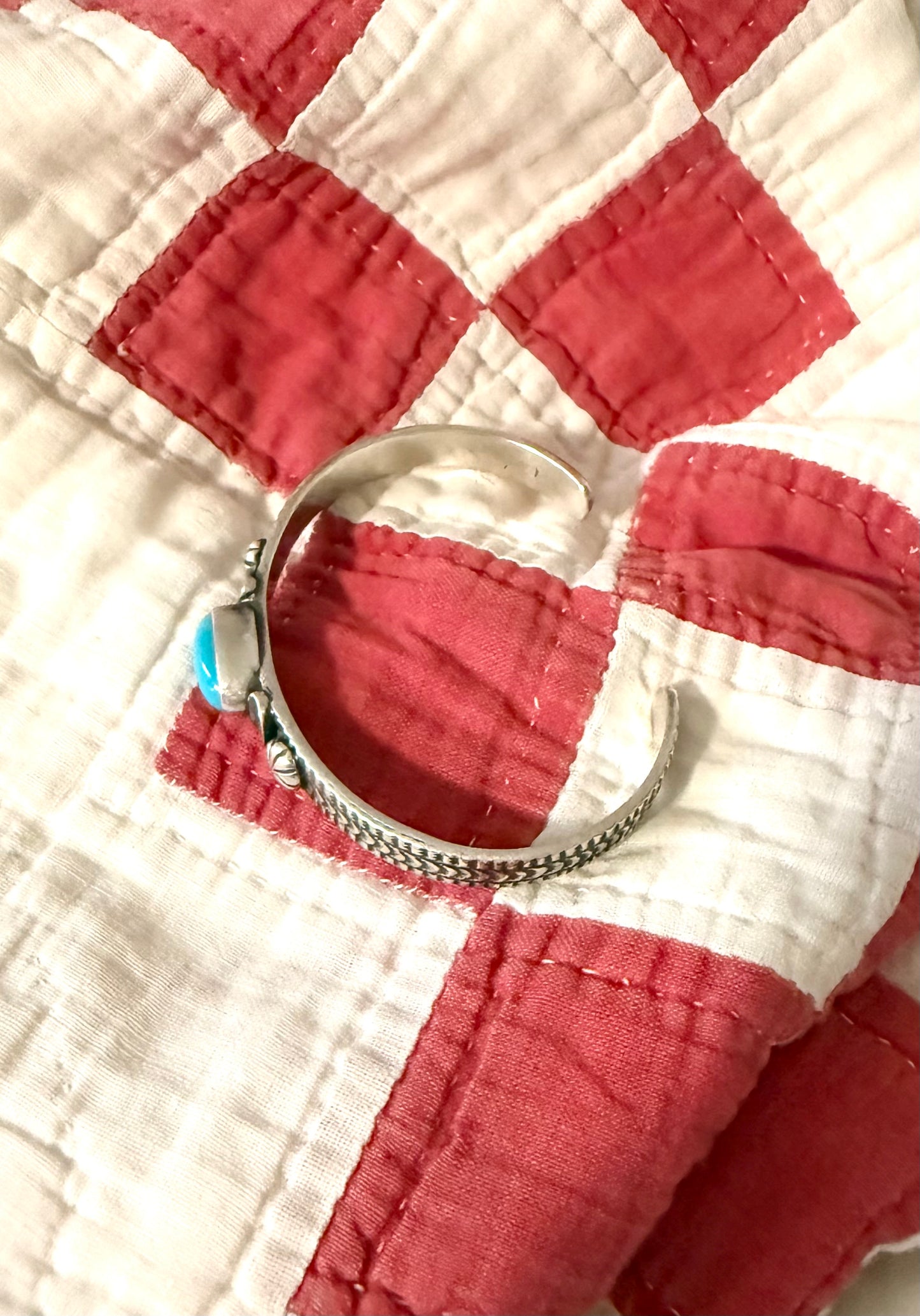 Turquoise Cabochon Cuff Bracelet