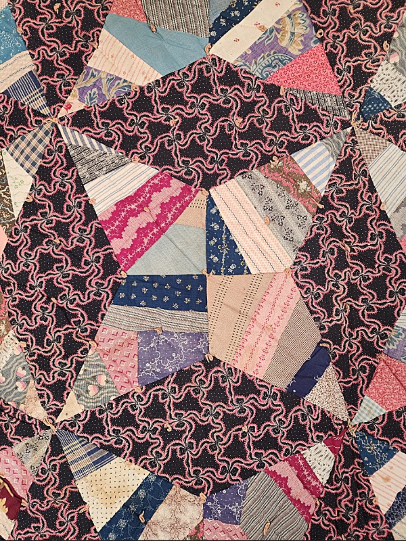 Antique c1900 Rocky Road to Kansas Quilt