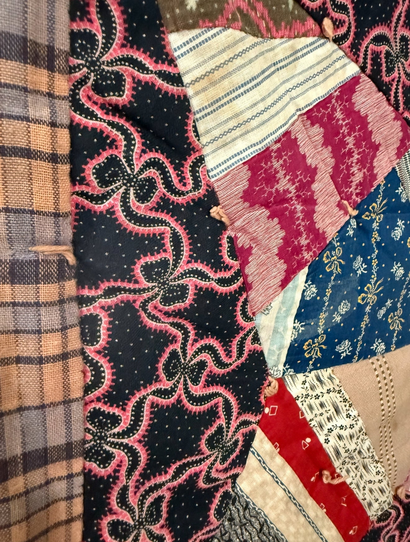 Antique c1900 Rocky Road to Kansas Quilt