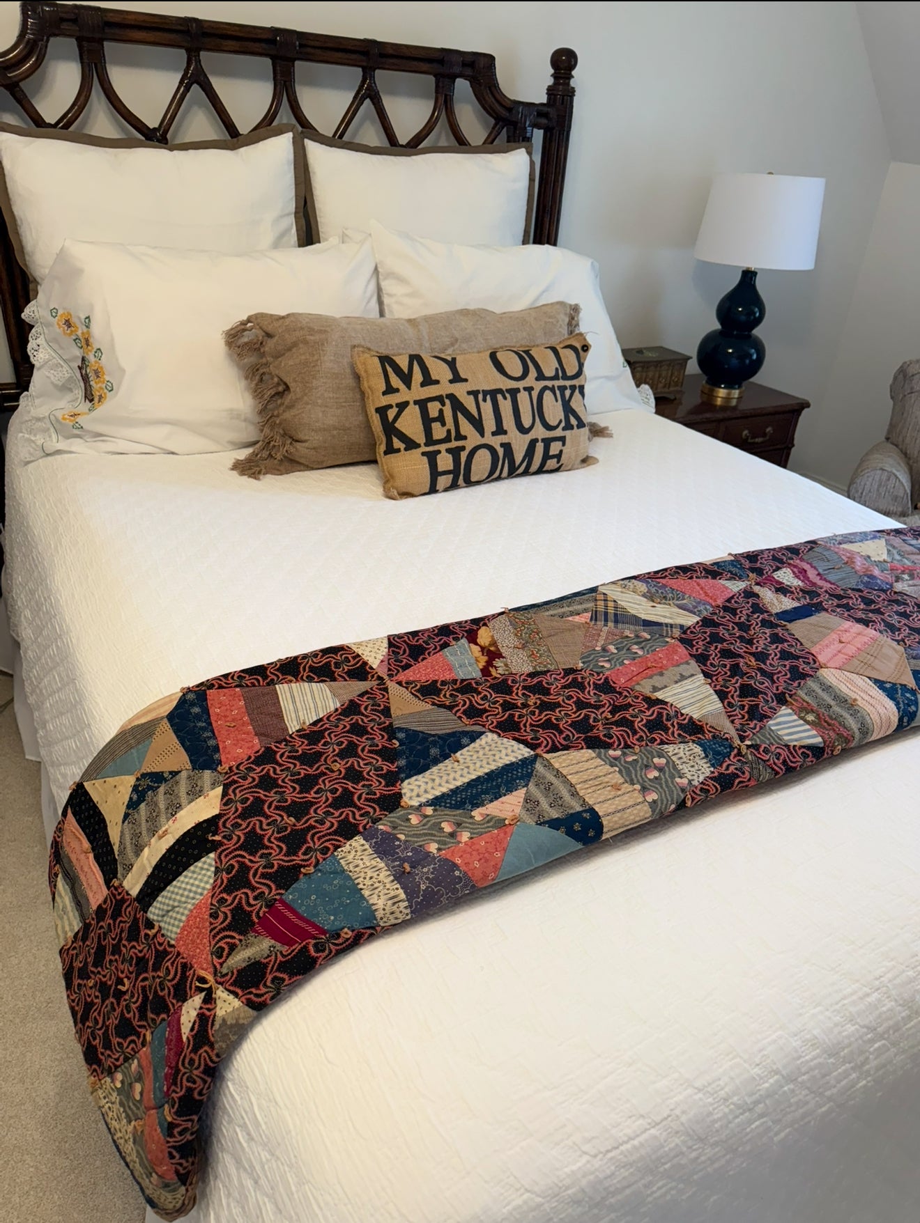 Antique c1900 Rocky Road to Kansas Quilt