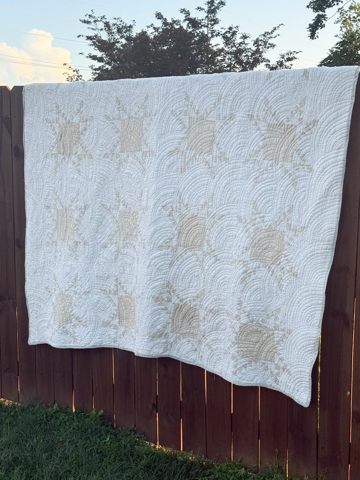 Antique Shattered Star Quilt