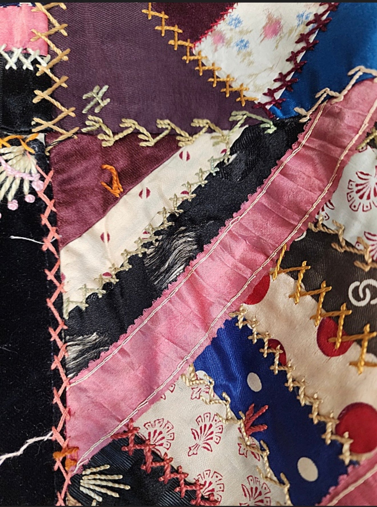Antique Victorian Crazy Quilt
