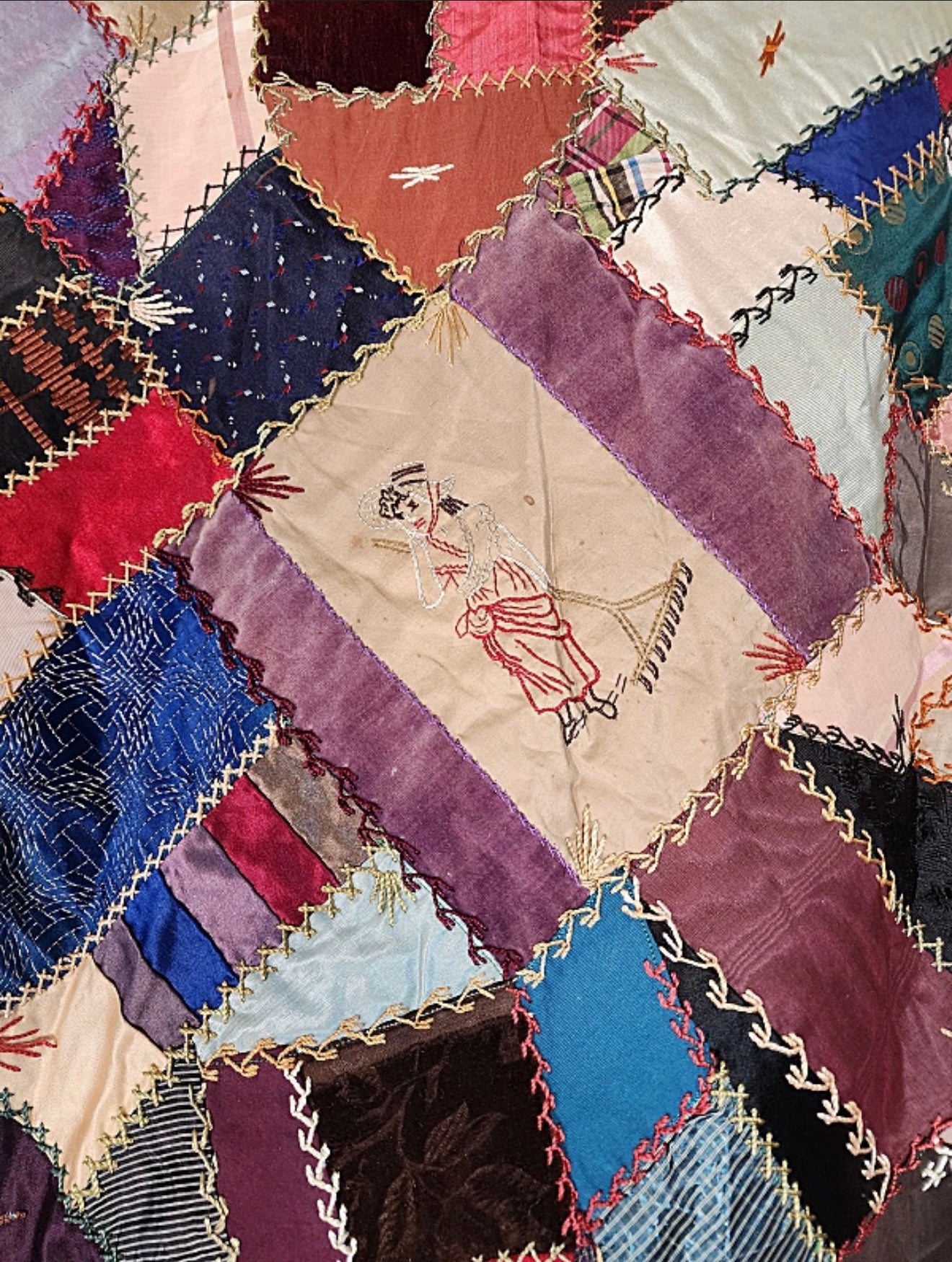 Antique Victorian Crazy Quilt