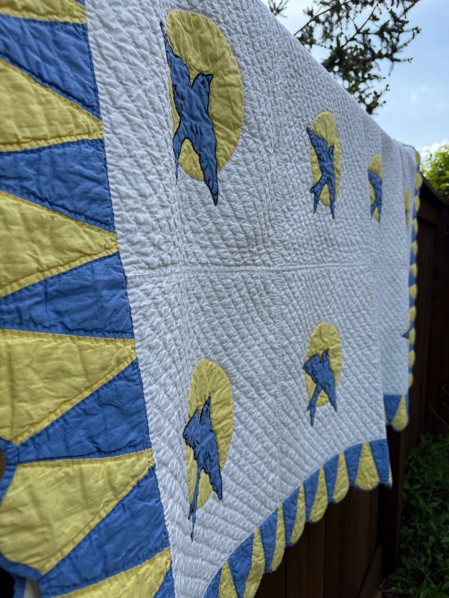Vintage Bluebird Quilt