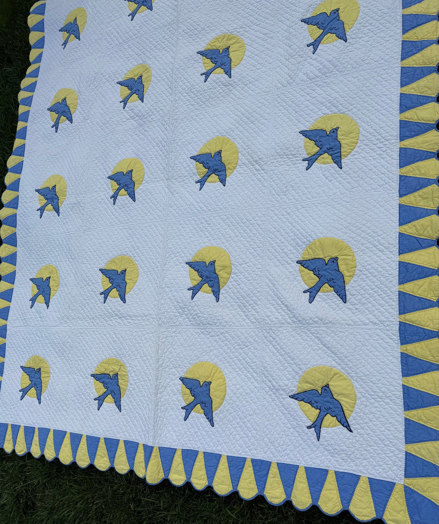 Vintage Bluebird Quilt
