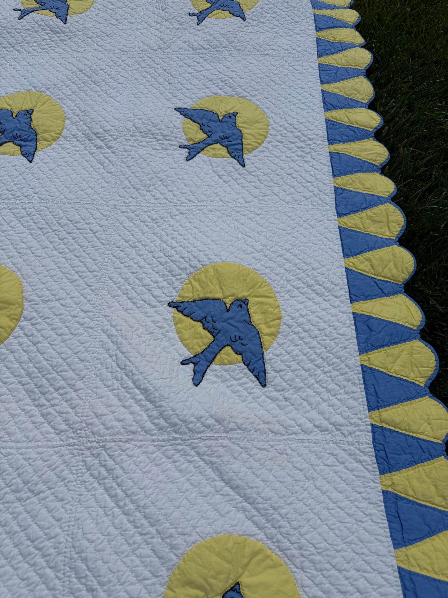 Vintage Bluebird Quilt