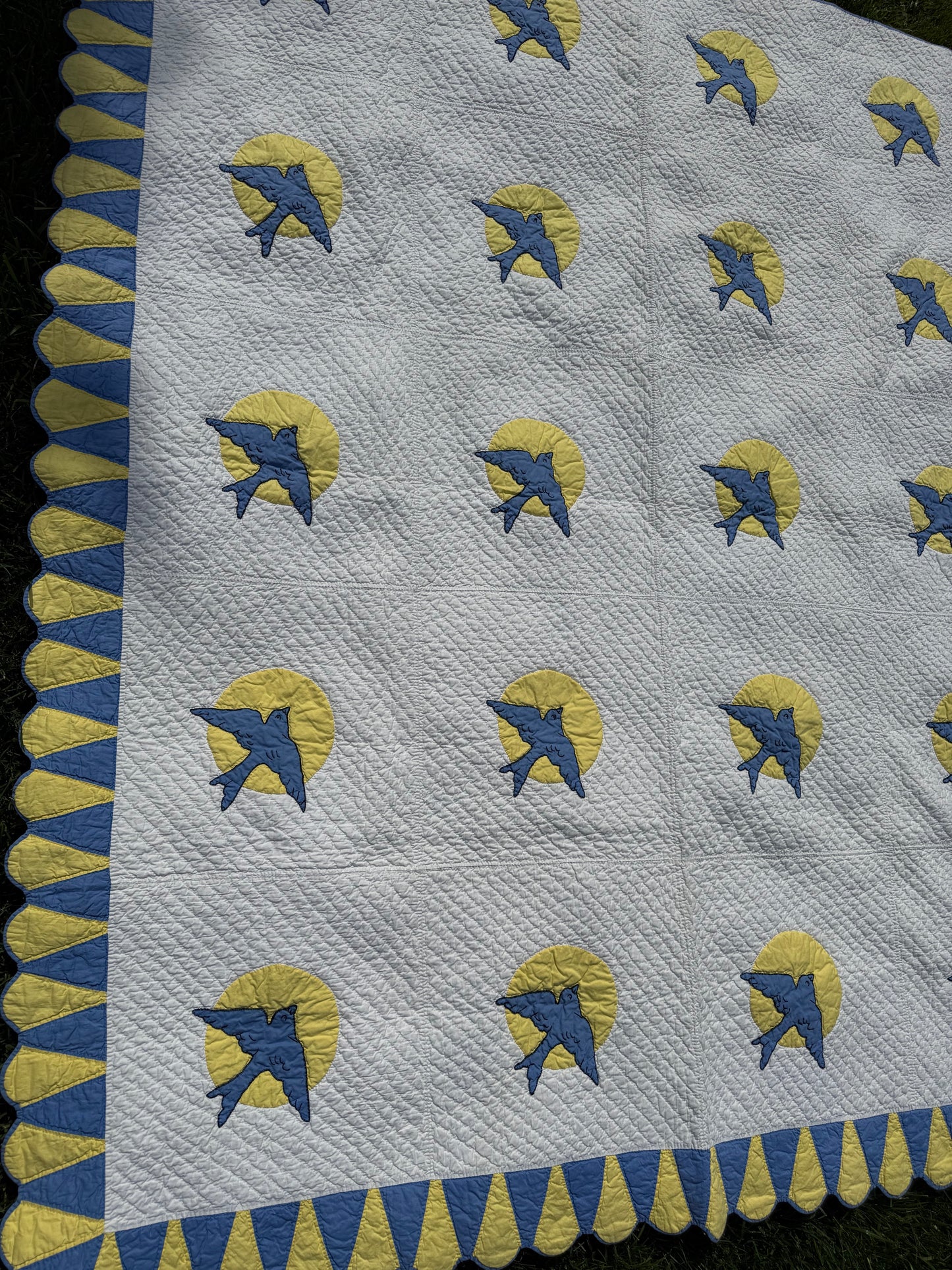 Vintage Bluebird Quilt