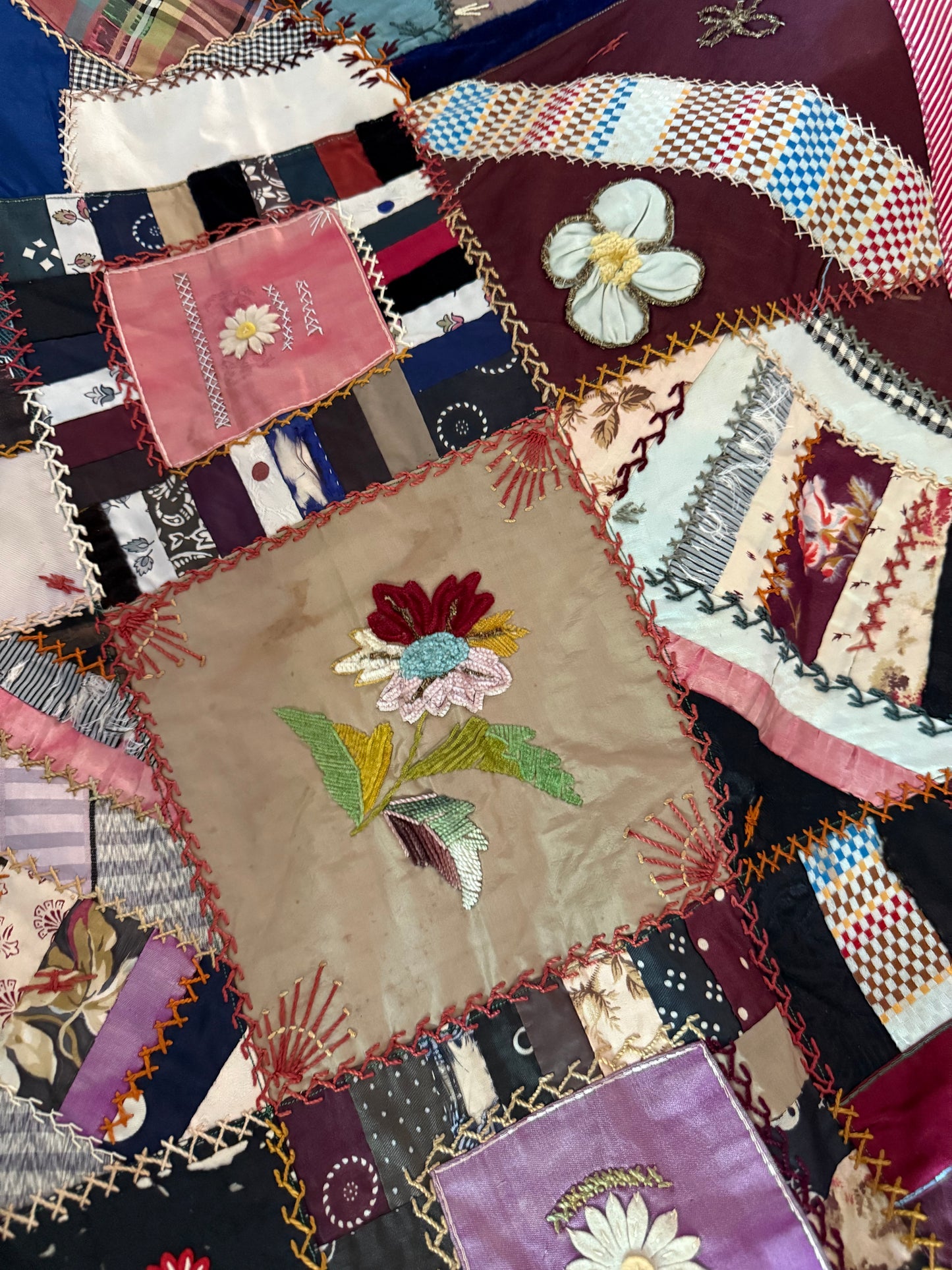 Antique Victorian Crazy Quilt