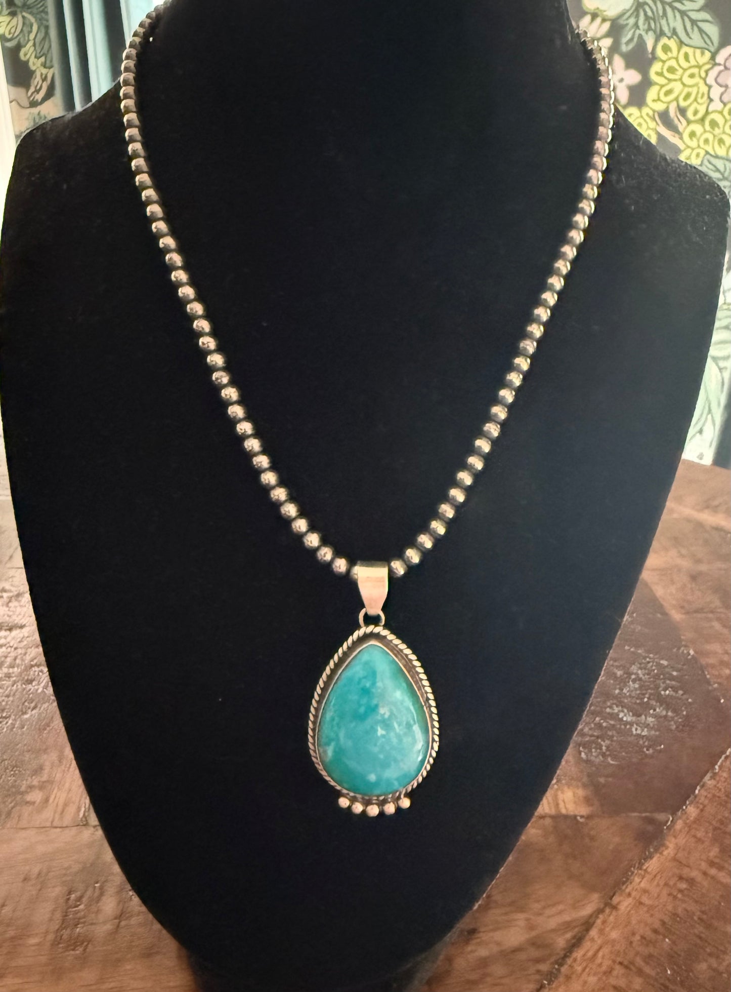 Sterling Turquoise Pendant