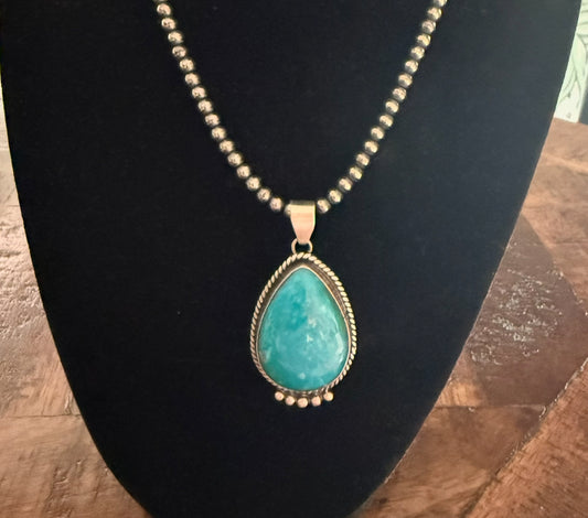 Sterling Turquoise Pendant