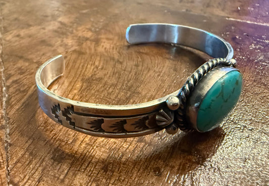 Sterling Turquoise Cuff Bracelet