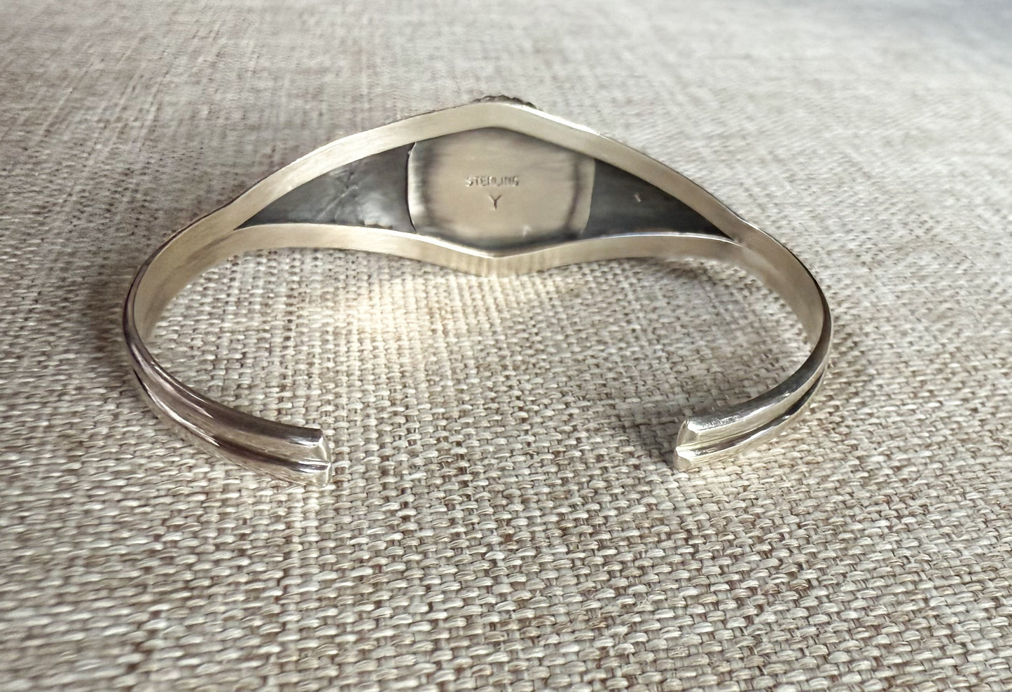 Sterling Silver Tiger Eye Bracelet Cuff